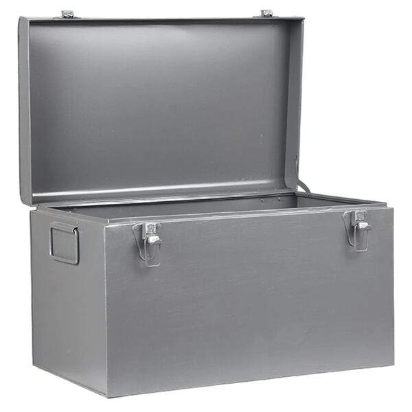 LABEL51 Aufbewahrungsbox Vintage 60x40x35 cm XL Antik-Grau
