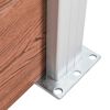 vidaXL Gartenzaun WPC 699x106 cm Braun