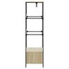 vidaXL Kleiderständer Sonoma-Eiche 90x50x180 cm Holzwerkstoff