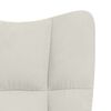 vidaXL Relaxsessel Cremewei&szlig; Samt
