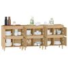 vidaXL Sideboards 3 Stk. Sonoma-Eiche 60x35x70 cm Holzwerkstoff