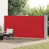 vidaXL Ausziehbare Seitenmarkise 170x1200 cm Rot