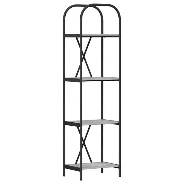 vidaXL B&uuml;cherregal Graues Sonoma 40 x 30 x 146 cm Holzwerkstoff