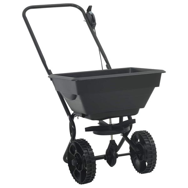 vidaXL Streuer Schwarz 47 x 82 x 75 cm PVC und Stahl