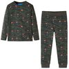 vidaXL Kinderpyjama mit Langen &Auml;rmeln Khaki 104