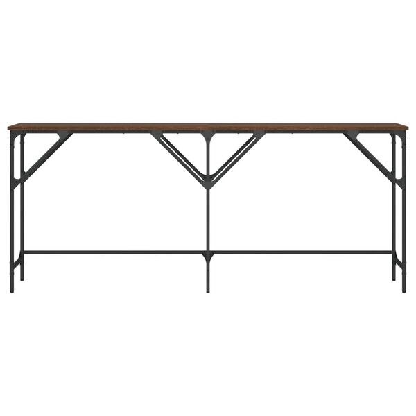 vidaXL Konsolentisch Braun Eichen-Optik 180x29x75 cm Holzwerkstoff