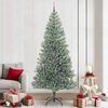 vidaXL K&uuml;nstlicher Weihnachtsbaum beschneit mit LED Licht 240 cm