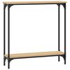 vidaXL Konsolentisch Sonoma-Eiche 75 x 22,5 x 75 cm Holzwerkstoff