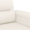 vidaXL 3-Sitzer-Sofa Creme 180 cm Kunstleder