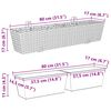 vidaXL Balkon Metall