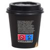 vidaXL Pappbecher mit Deckel 200 ml 250 Stk. Schwarz