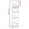 vidaXL B&uuml;cherregal R&auml;uchereiche 40x24x143 cm Holzwerkstoff