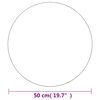 vidaXL Wandspiegel 50 cm Rund Glas