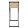 vidaXL Konsolentisch mit Ablage Sonoma-Eiche 105x30x75cm Holzwerkstoff