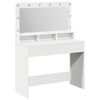 vidaXL Schminktisch mit Regal Wei&szlig; 100 x 41 x 135 cm Holzwerkstoff