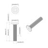 vidaXL Schraube mit Sperre Uni 2 pcs Silber M6 x 35 mm Stahl