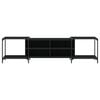 vidaXL TV-Schrank Schwarz 203x37x50 cm Holzwerkstoff
