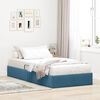 vidaXL Aufbewahrungsbett mit Kopfteil Dunkelblau 90 x 190 cm Samt