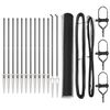 vidaXL Sechseckzaun mit Pfosten 25 x 1,2 m PVC-beschichteter Stahl