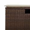 vidaXL 6-tlg. Garten-Sofagarnitur mit Kissen Braun Poly Rattan