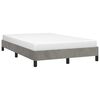 vidaXL Bettgestell ohne Matratze Hellgrau 120x190 cm Samt