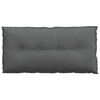 vidaXL R&uuml;ckenkissen Dunkelgrau 100 x 19 x 50 cm Stoff