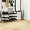 vidaXL Teppich Shaggy Hochflor Modern Golden &Oslash; 120 cm