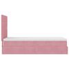 vidaXL Ottoman-Bett mit Matratzen Rosa 100x200 cm Samt