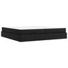 vidaXL Bettgestell mit Matratze mit Matratze 2 pcs Schwarz PVC