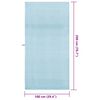 vidaXL Sporthandt&uuml;cher 2 pcs Blau 200 x 100 cm Polyester und Polyamid