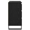 vidaXL Sideboard Schwarz Eichen-Optik 60 x 35 x 70 cm Holzwerkstoff