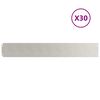 vidaXL Raseneinfassung 30 Stk. 15 x 103 cm Edelstahl Silber