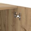 vidaXL TV-Schrank mit LED-Leuchten Artisan-Eiche 200x35x40 cm