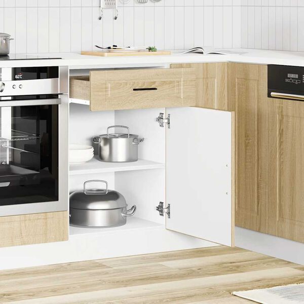 vidaXL K&uuml;chenunterschrank Porto Sonoma-Eiche Holzwerkstoff