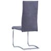 vidaXL Freischwinger 2 Stk. Grau Wildleder-Optik