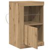 vidaXL LED-Sideboard 2 pcs Artisan-Eiche 41 x 37 x 67 cm Holzwerkstoff