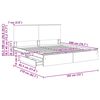 vidaXL Aufbewahrungsbett Sonoma-Eiche 180 x 200 cm Holzwerkstoff