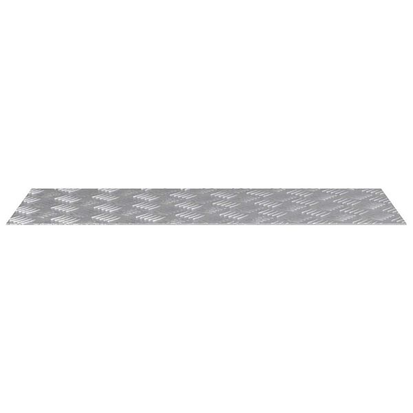 vidaXL Treppe Tritt Rechtwinklig 4 pcs Silber 80 x 30 cm Aluminium