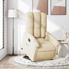 vidaXL Relaxsessel mit Aufstehhilfe Elektrisch Creme Stoff