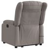 vidaXL Massagesessel mit Aufstehhilfe Taupe Stoff