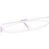 vidaXL Tischplatte 80x40x3,8 cm Oval Massivholz Mango