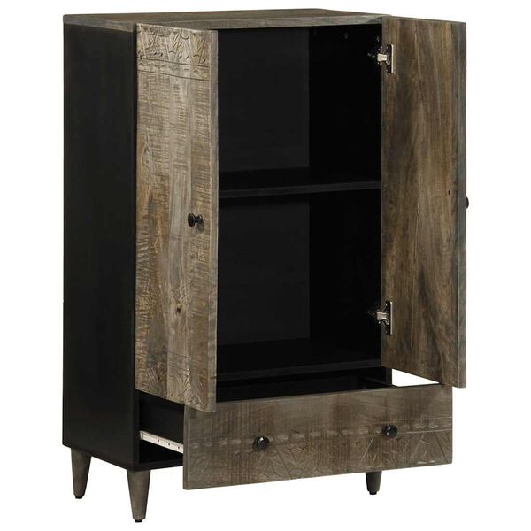 vidaXL Highboard 60x33x100 cm Massivholz Mango