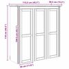 vidaXL Schrank mit Glast&uuml;ren BODO Honigbraun 115,5 x 38,5 x 117,7 cm