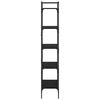 vidaXL B&uuml;cherregal Schwarz Eichen-Optik 56 x 32 x 174 cm Holzwerkstoff