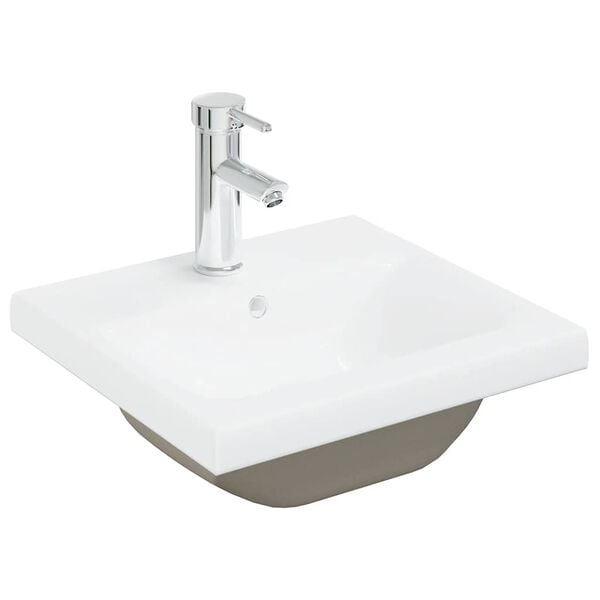 vidaXL Waschbeckenunterschrank mit Einbaubecken und Wasserhahn
