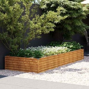 vidaXL Hochbeet 291x100x36 cm Cortenstahl