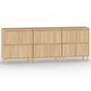 vidaXL Sideboards 3 Stk. Sonoma-Eiche 60x35x70 cm Holzwerkstoff