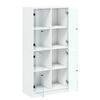vidaXL Highboard mit T&uuml;ren Wei&szlig; 68x37x142 cm Holzwerkstoff