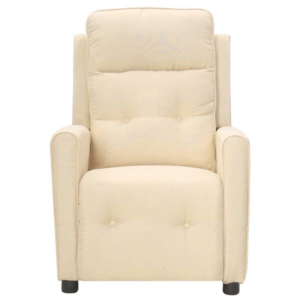 vidaXL Aufstehsessel Creme Stoff