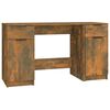 vidaXL Schreibtisch mit Beistellschrank R&auml;uchereiche Holzwerkstoff